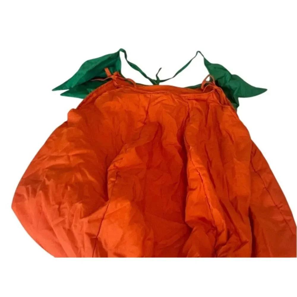 Children's sz 4-5 Halloween Pumpkin Costume bright orange body